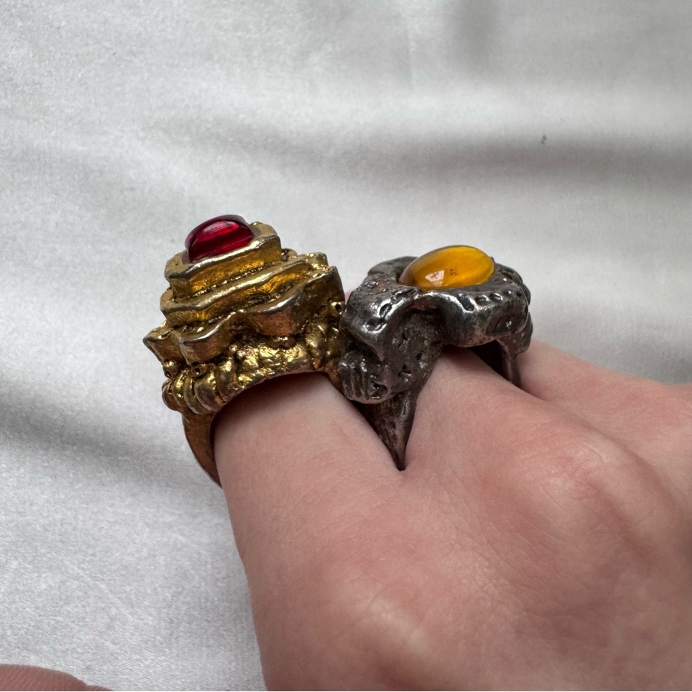 VTG • Chunky Jewel Rings - Picture 4 of 7